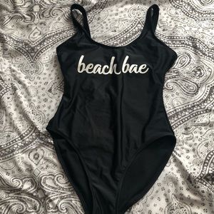 Beach Bae Back One Piece Bathing Suite!